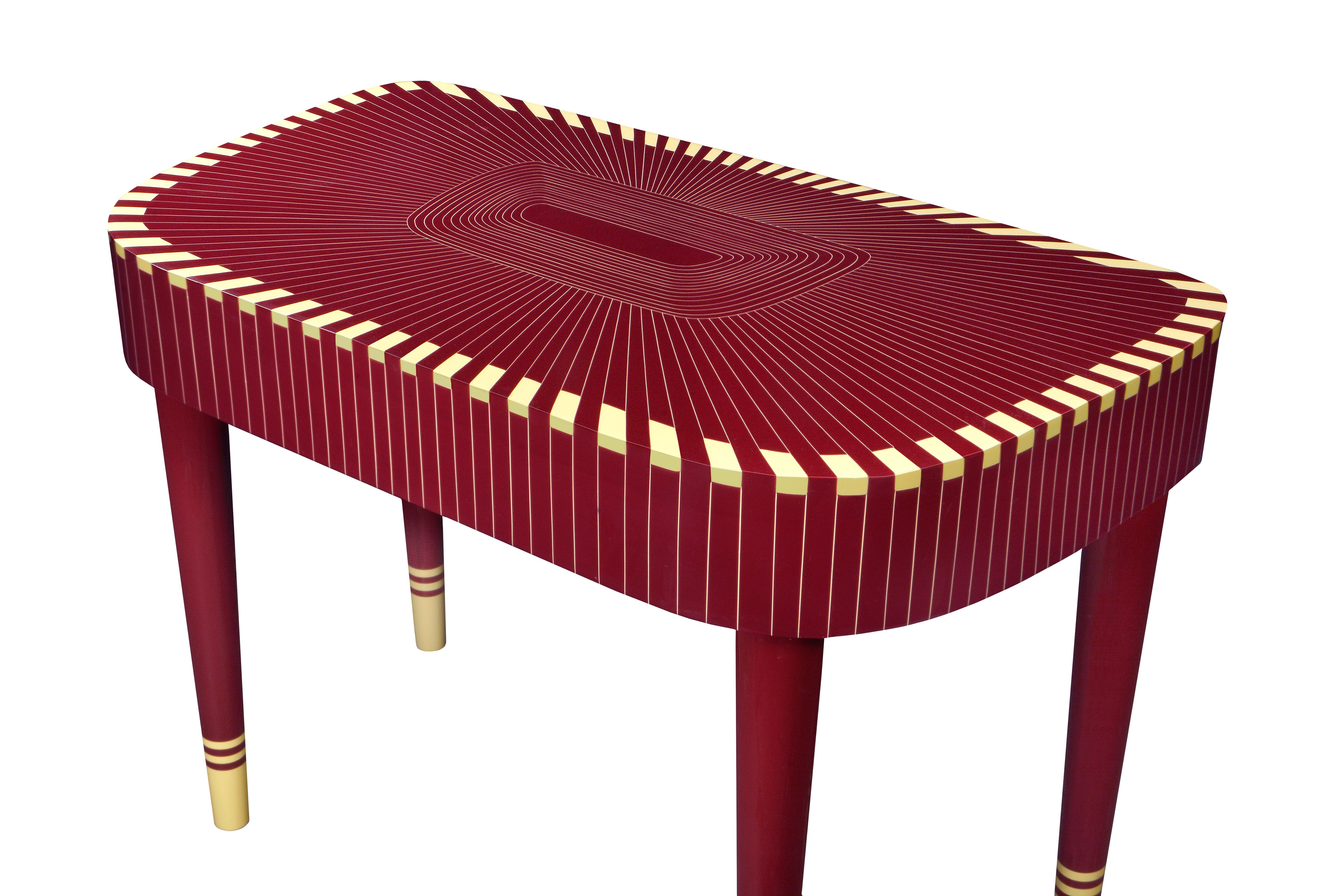 Paris Bureau Study Desk Writing Table by Matteo Cibic is an extraordinary console/writing table, with two drawers. It is available in a range of colors, which can be customized according to the space.

India's handicrafts are as multifarious as its