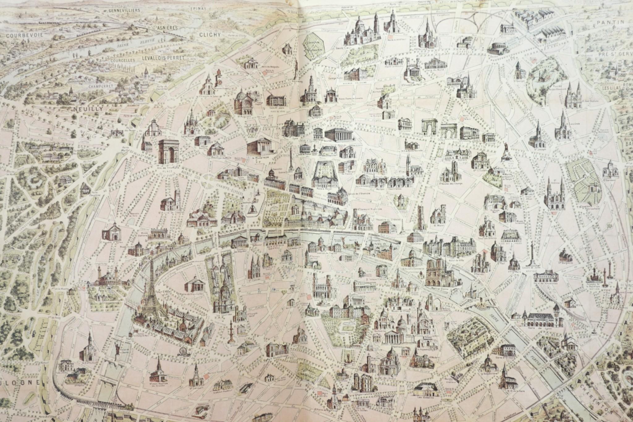 Paris by John Russell. Softcover book. First edition, published in 1983 by Harry N. Abrams. Printed and bound in Japan. Illustrated, 348 pages.