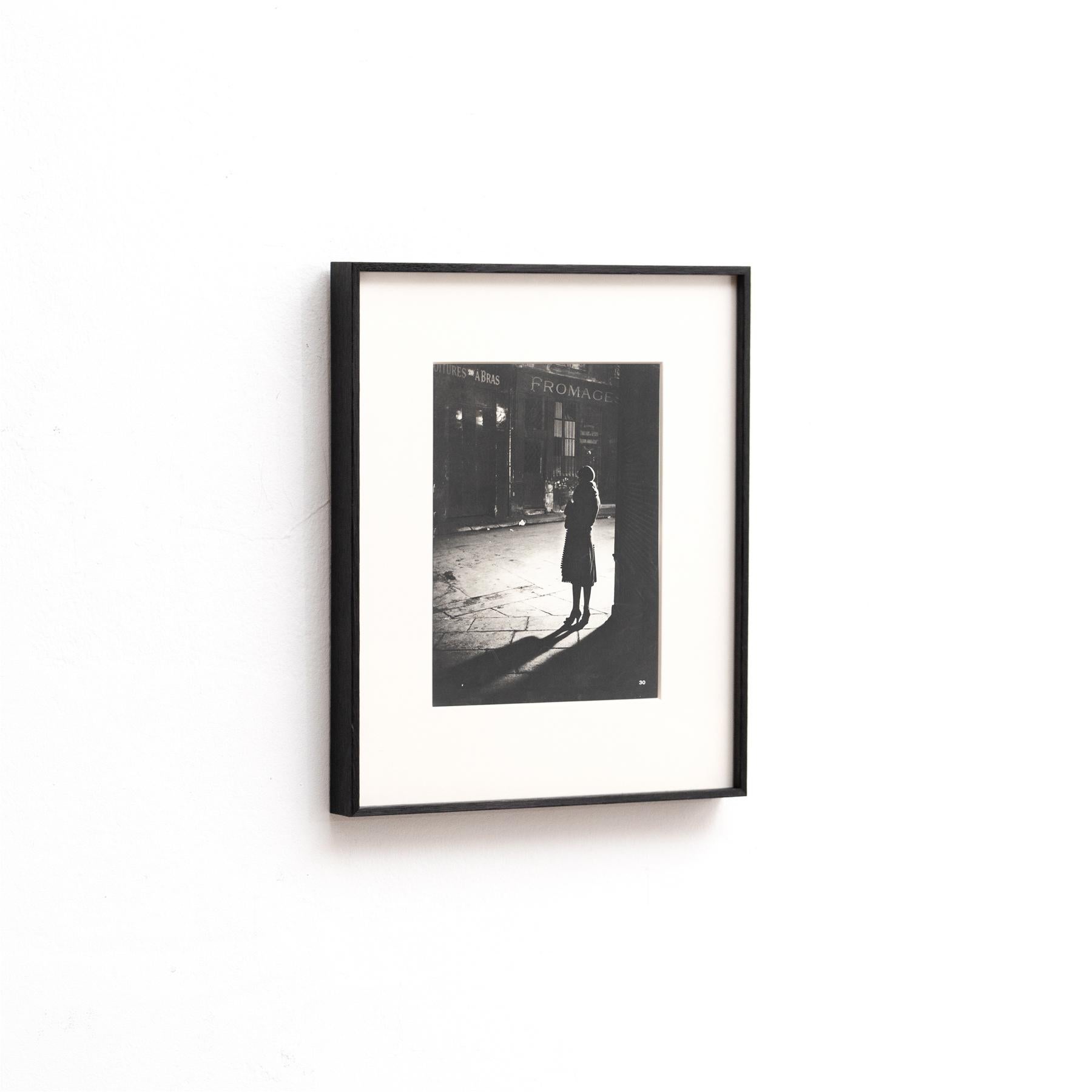 Mid-Century Modern Paris by Night: Brassai's Rare Heliogravure Test Framed Print For Sale