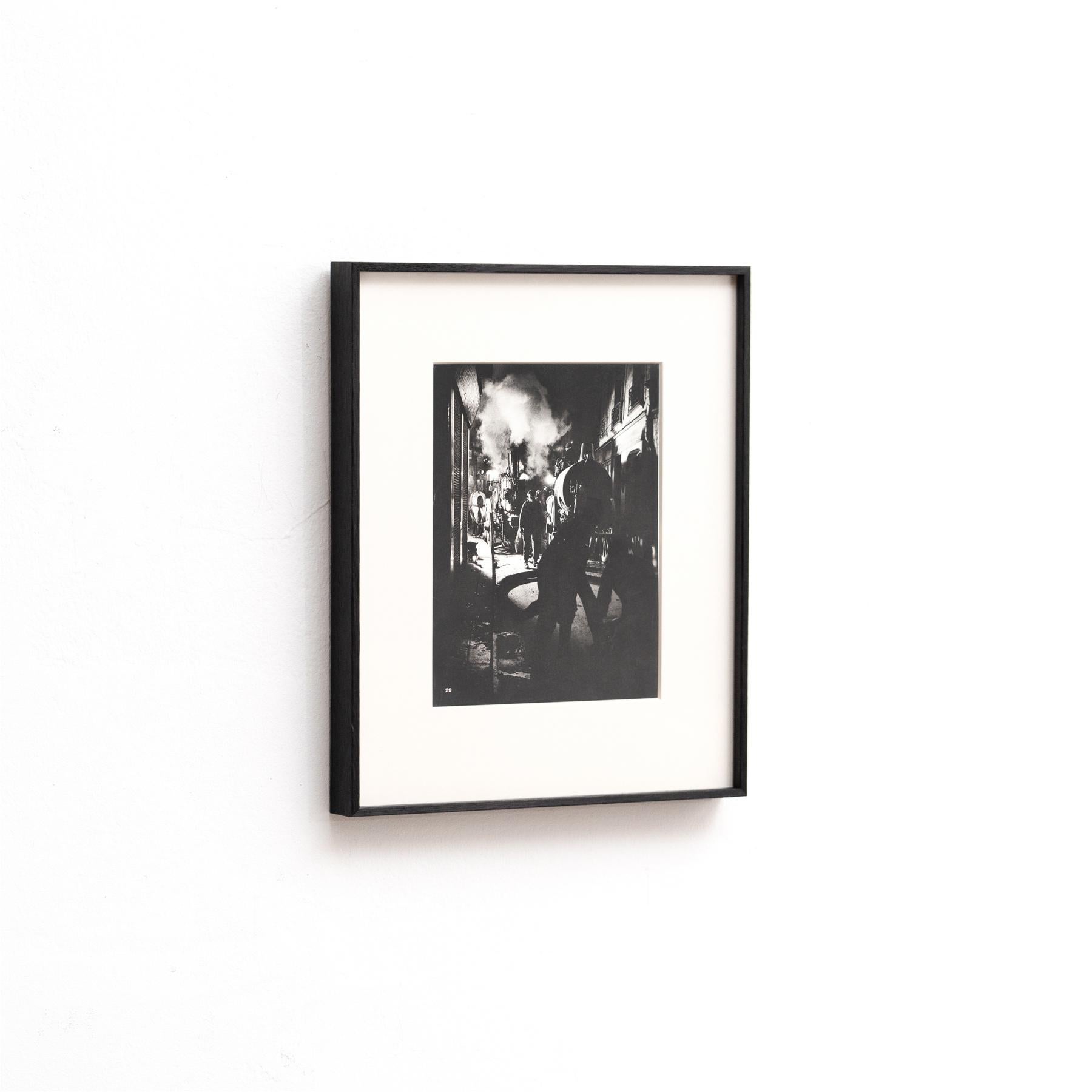 Mid-Century Modern Paris by Night: Brassai's Rare Heliogravure Test Framed Print For Sale