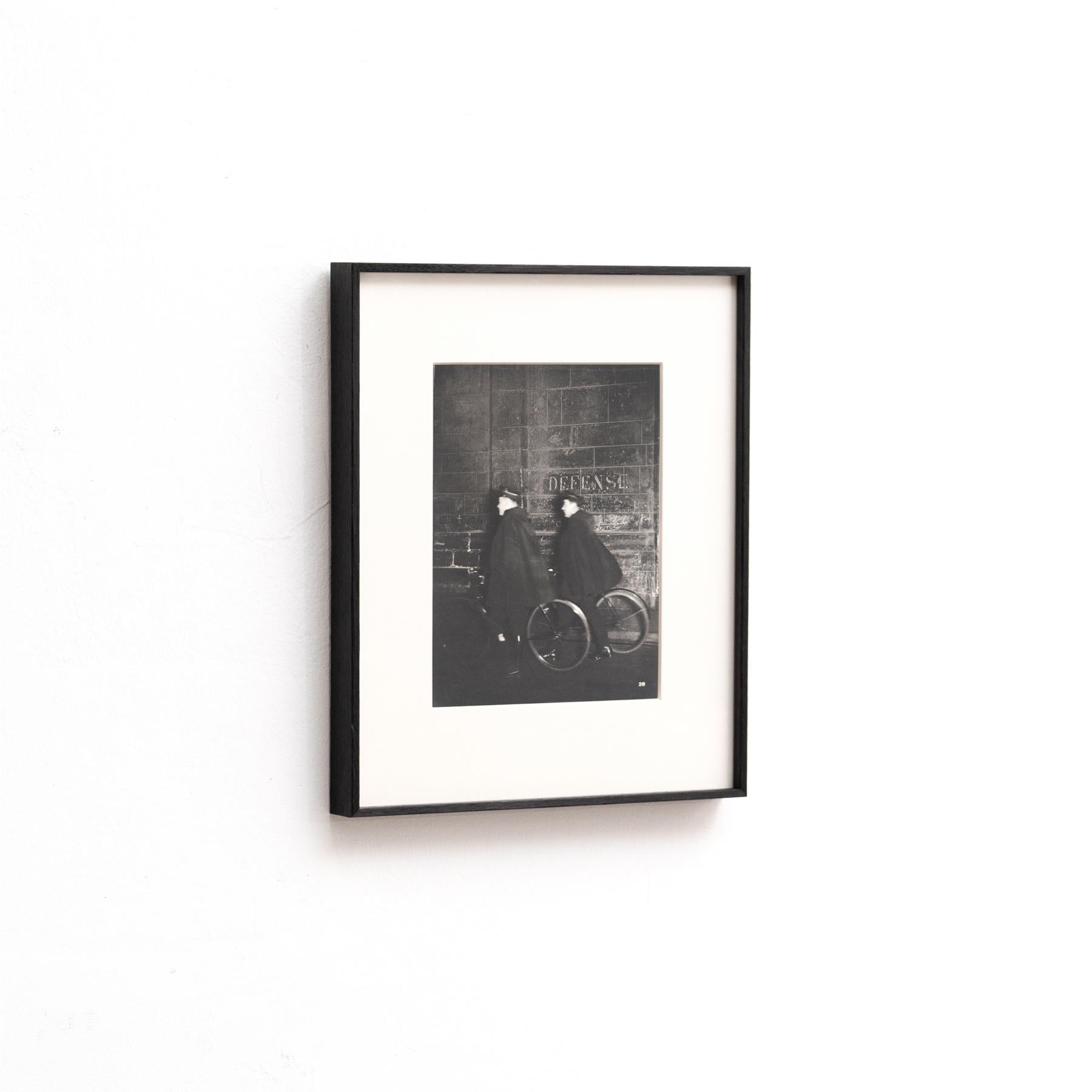 Mid-Century Modern Paris by Night: Brassai's Rare Heliogravure Test Framed Print For Sale