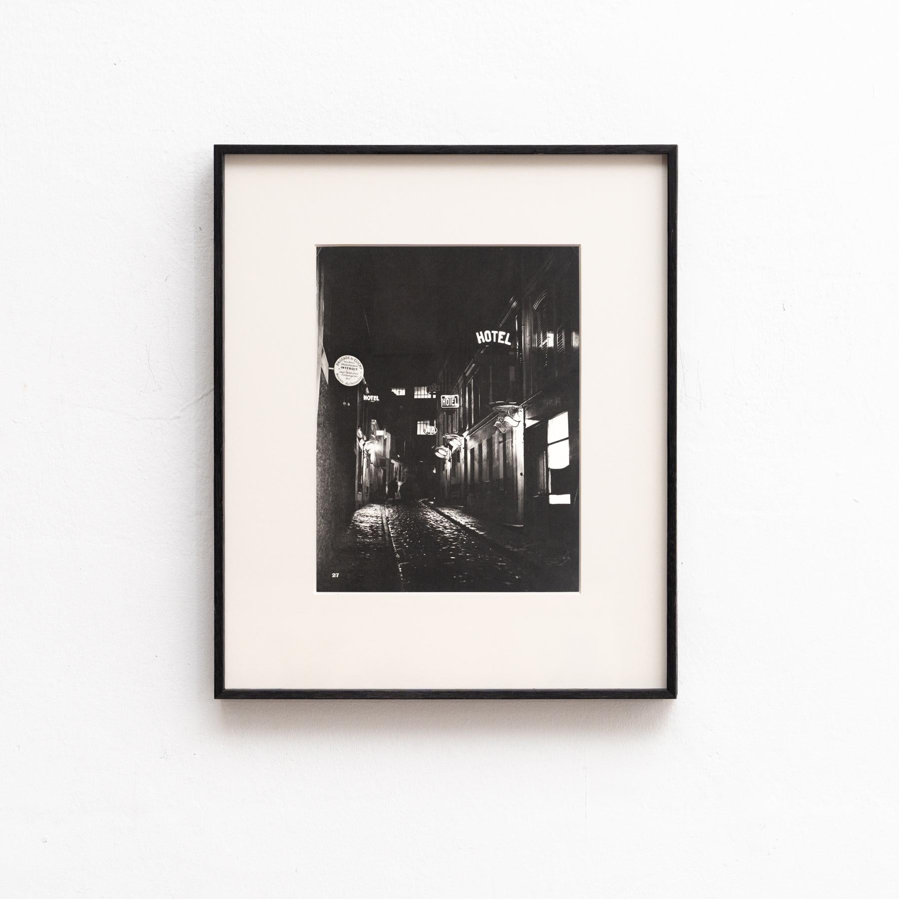 Français Paris by Night : Brassai's Rare Heliogravure Test Framed Print en vente