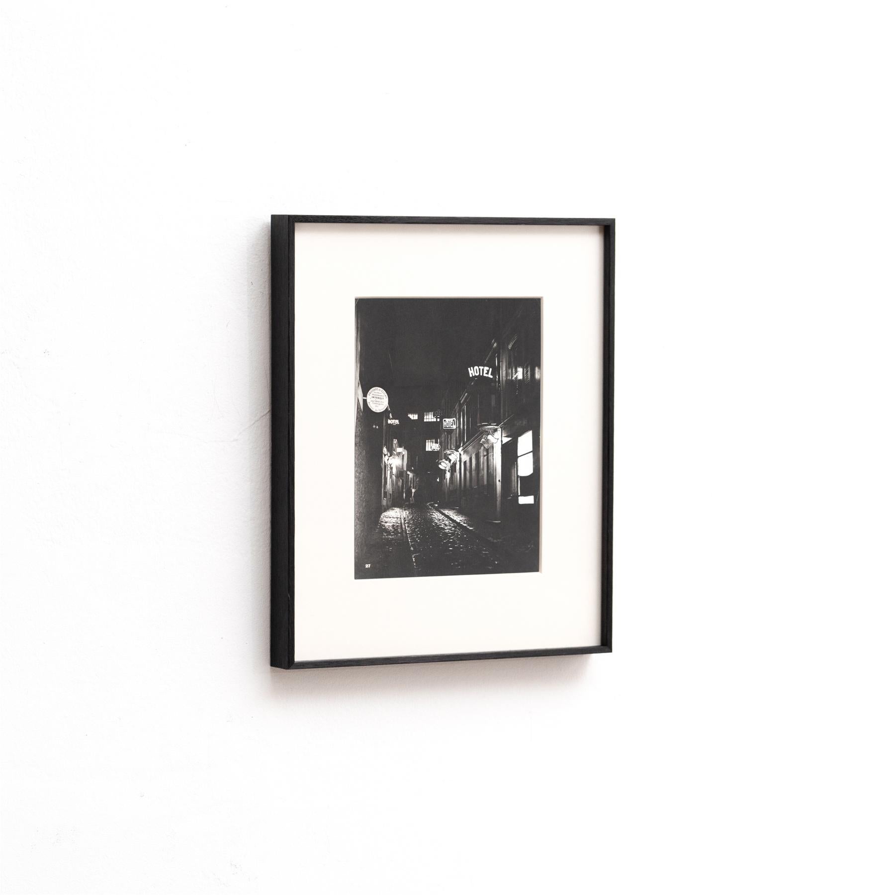 Paris von Nacht: Messai's Rare Heliogravure Test, gerahmter Druck im Zustand „Gut“ im Angebot in Barcelona, Barcelona