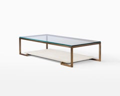 Paris Cocktail Table in Metal, Stone and Glass