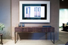 Paris Console Table by Hugues Chevalier, Handcrafted Wood & Metal