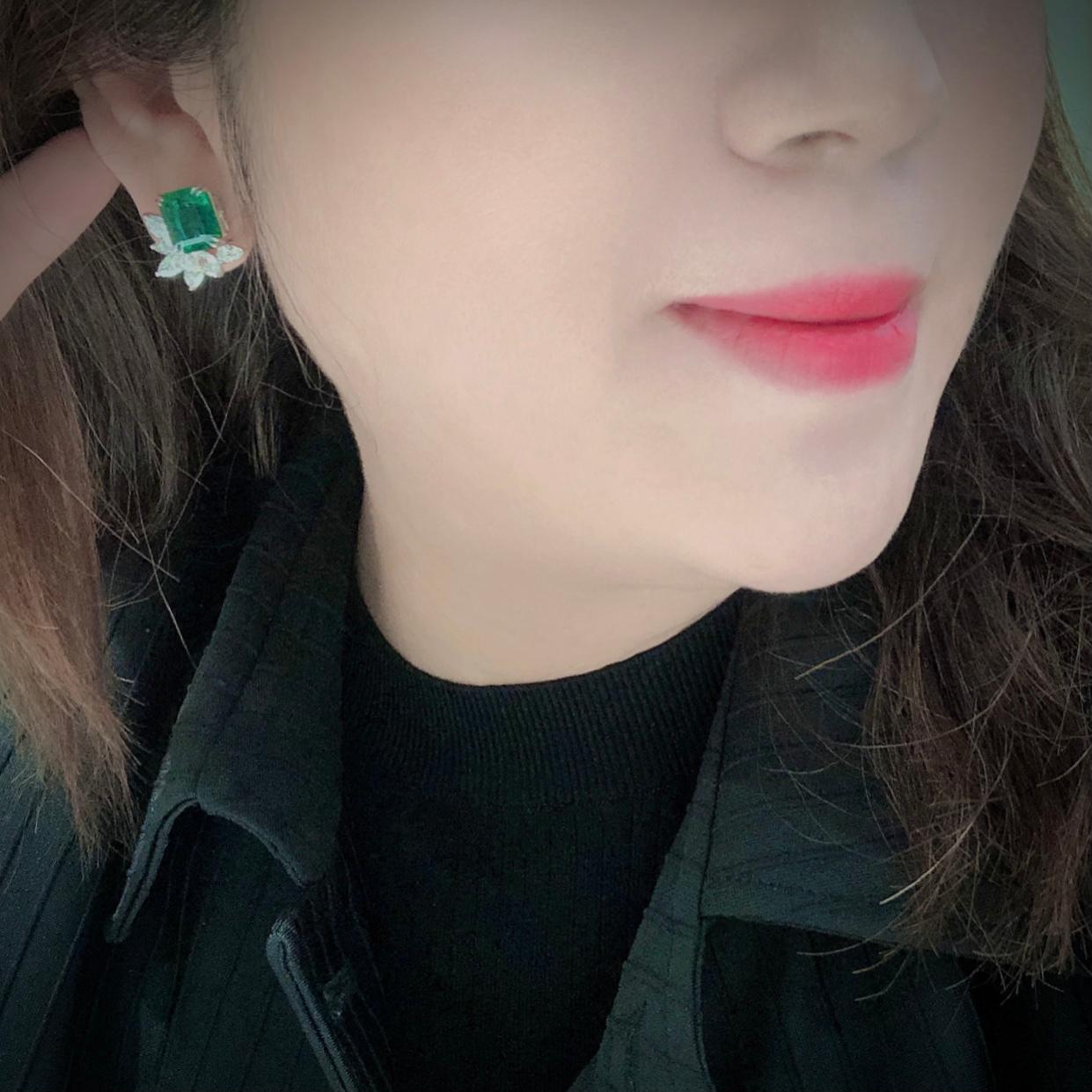PARIS Craft House 7.58ct GRS Certified Emerald Diamond Earrings in 18 Karat White Gold.

- 2 Emerald-cut Emeralds/7.58ct
- 10 Marquise-cut Diamonds/2.37ct
- 2 Pear-cut Diamonds/0.38ct
- 18 Round Diamonds/0.07ct
- 18K White Gold/6.53g

Designed and