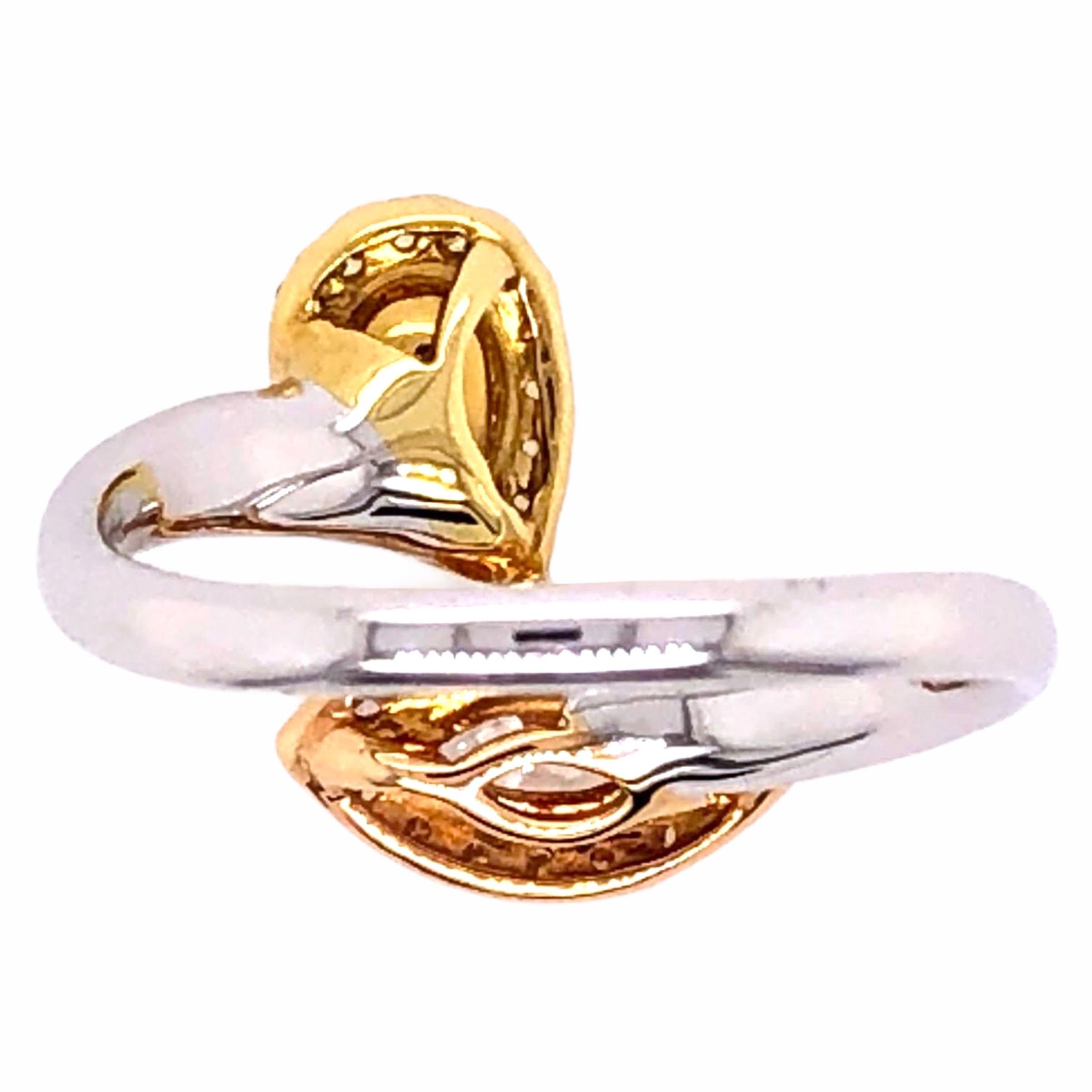 Paris Craft House Fancy Diamond Ring in 18 Karat White/Rose/Yellow Gold In New Condition For Sale In Hong Kong, HK