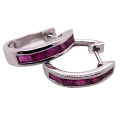 Paris Craft House Ruby Diamond Ring in 18 Karat White Gold