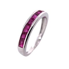Paris Craft House Ruby Ring in 18 Karat White Gold