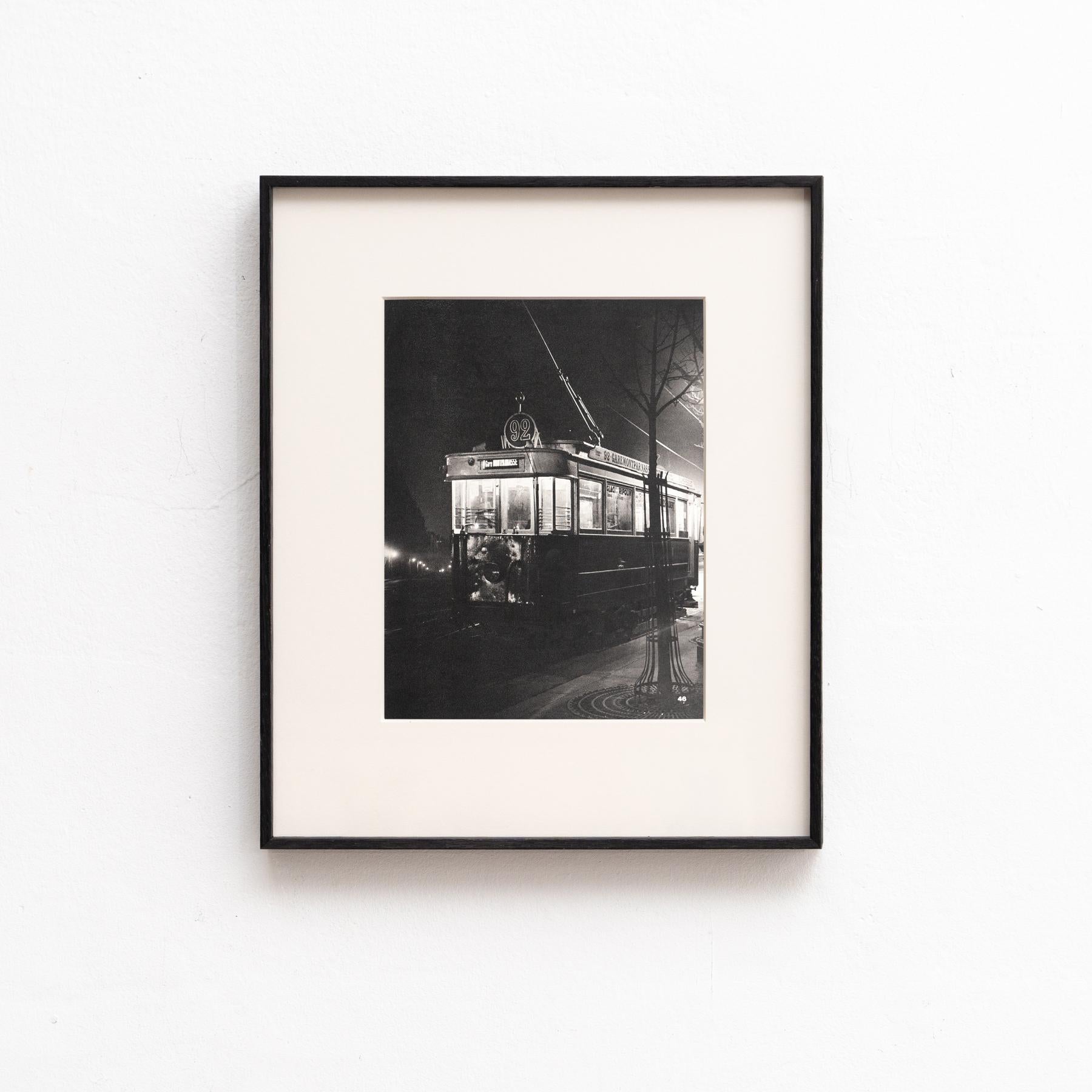 French Paris de Nuit: Rare Framed Heliogravure by Brassai, 1933 For Sale