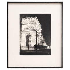 Paris de Nuit : rare héliogravure encadrée par Brassai, 1933