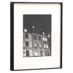 Vintage Paris de Nuit: Rare Framed Heliogravure by Brassai, 1933