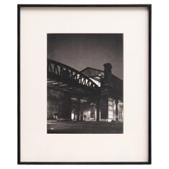 Vintage Paris de Nuit: Rare Framed Heliogravure by Brassai, 1933