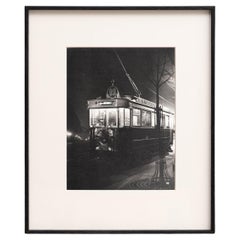 Vintage Paris de Nuit: Rare Framed Heliogravure by Brassai, 1933