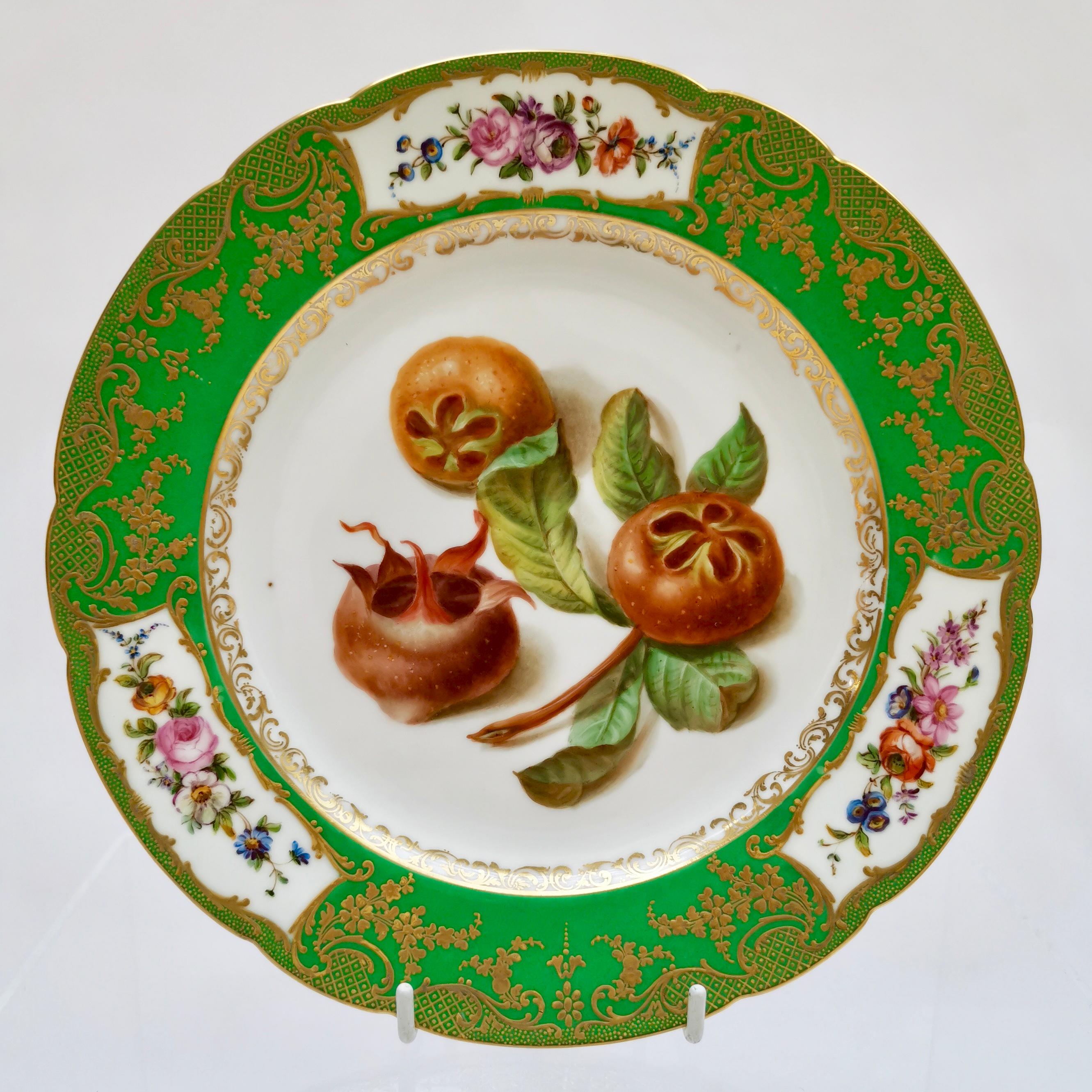 Porcelain Paris Feuillet Neveu Part Dessert Service, circa 1835