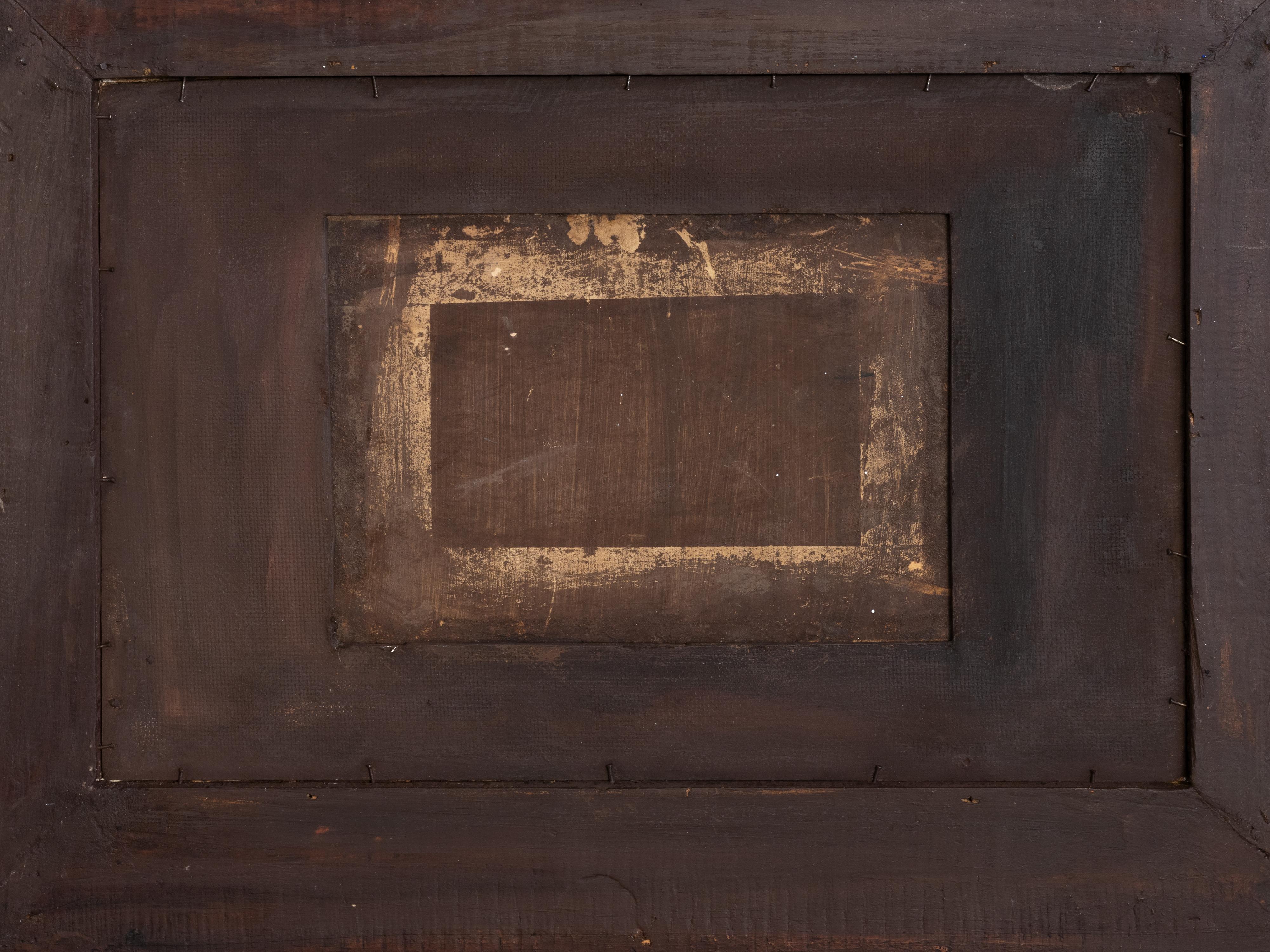 Paris, Französisches postimpressionistisches Cargo-Boot-Gemälde, 20. Jahrhundert (Holz) im Angebot