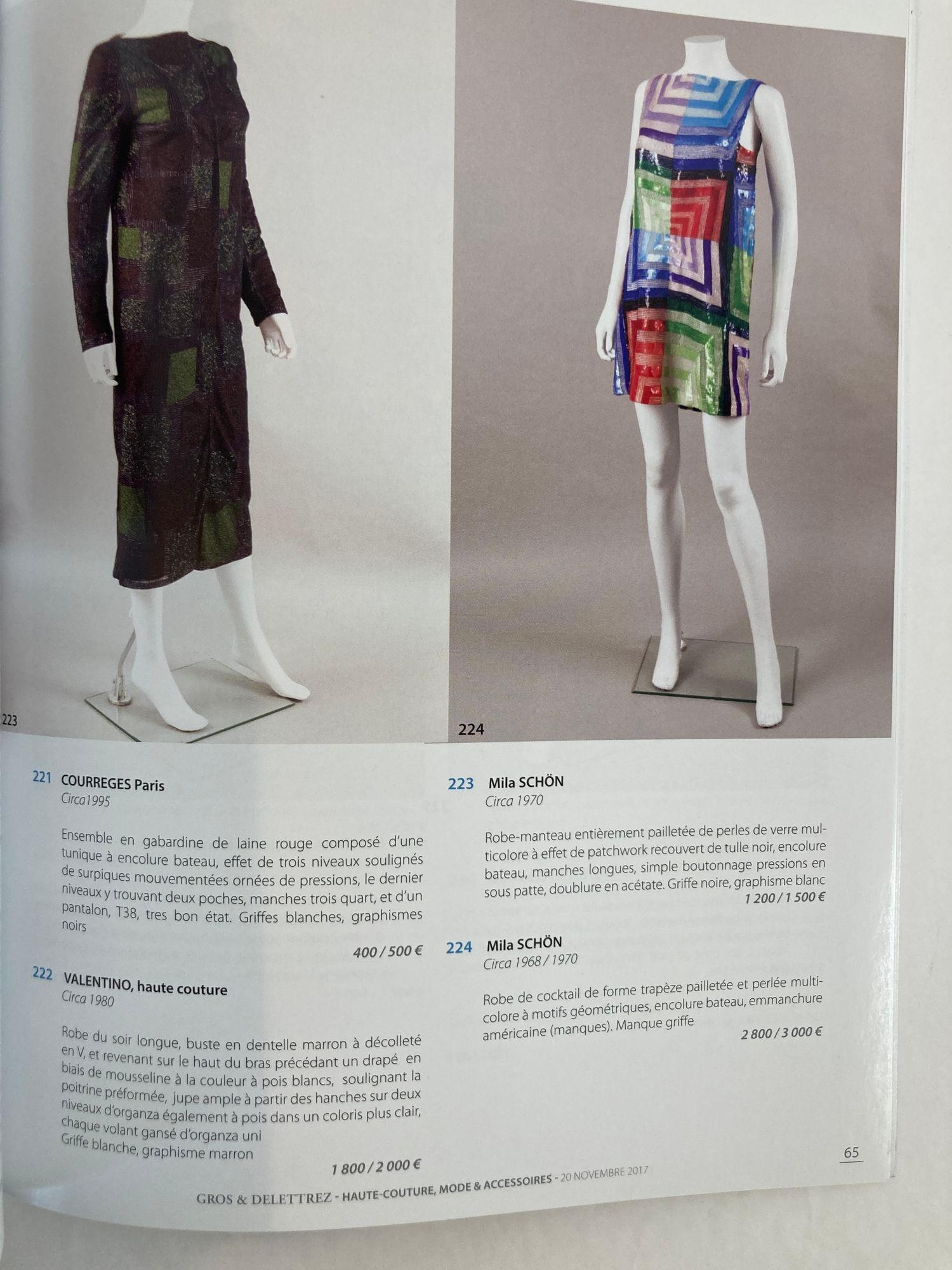 Catalogue des ventes aux enchères de la Haute Couture de Paris 2017 publié par Gros & Delettrez en vente 4