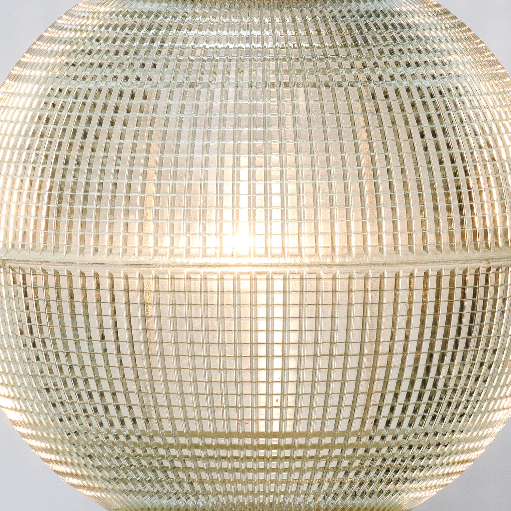 French Paris Holophane Globe Streetlight ‘Top and Bottom in Fiber’, France, circa 1950