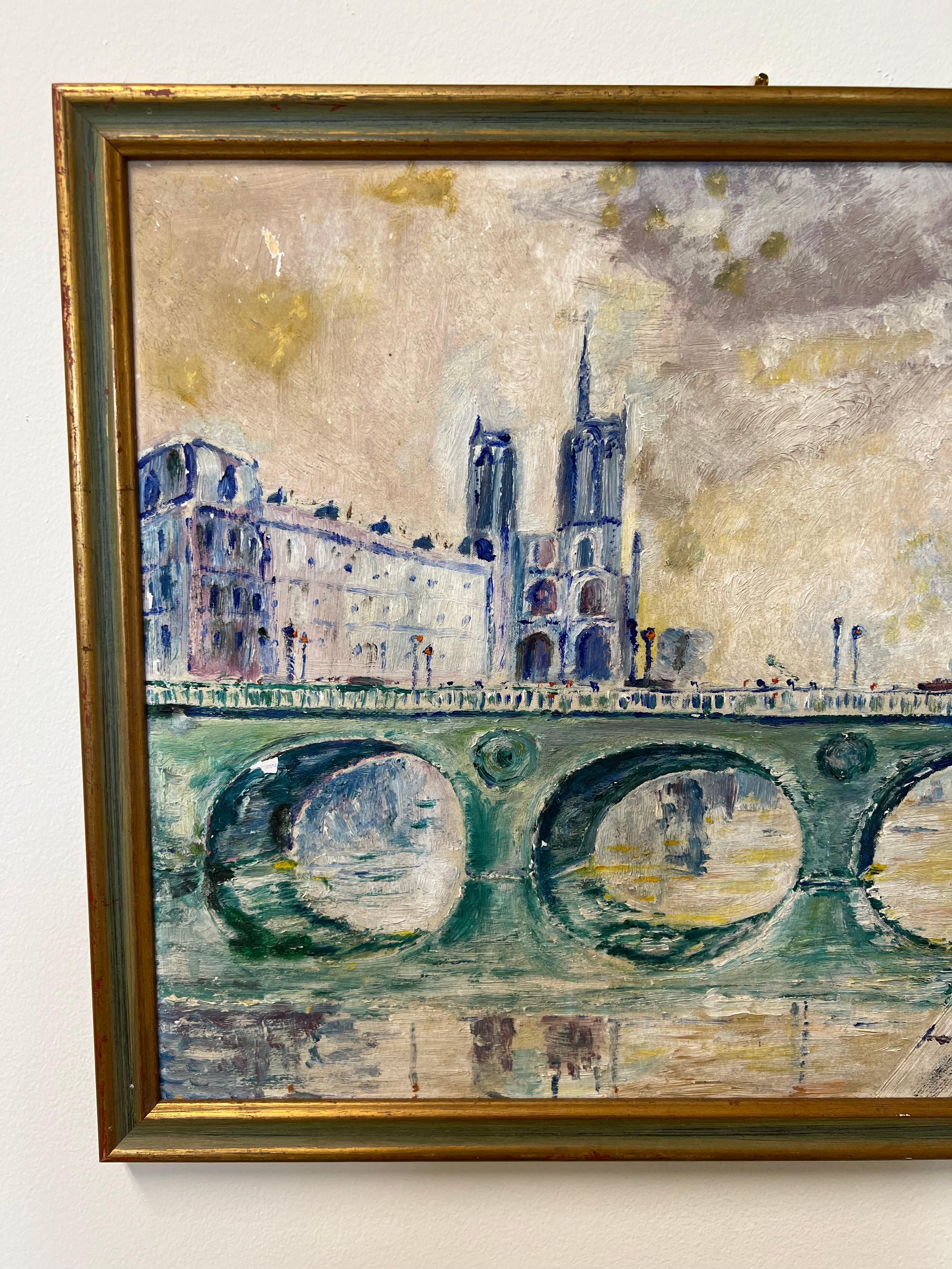French Paris in Oil For Sale