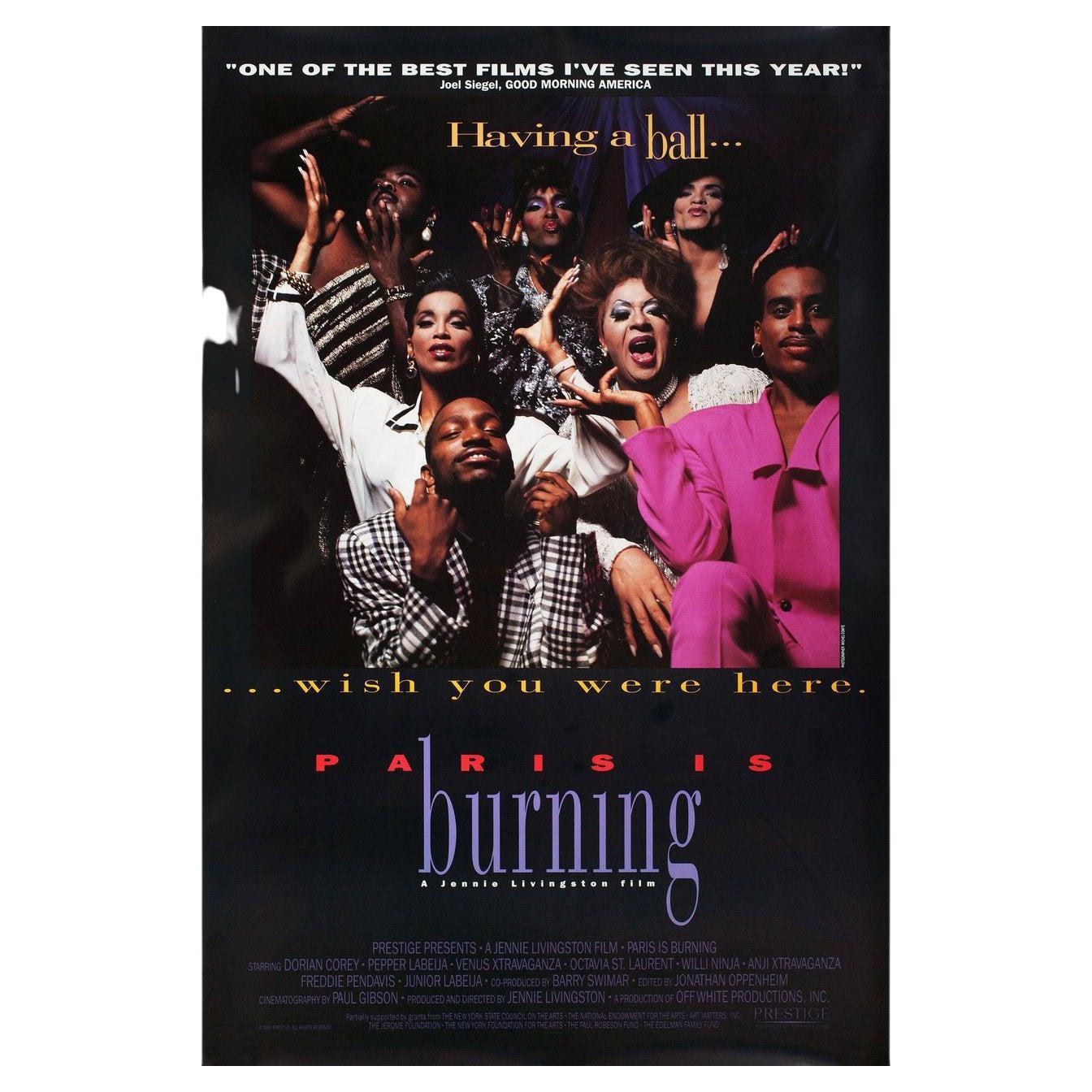 Paris Is Burning 1990 U.S. One Sheet Film Poster