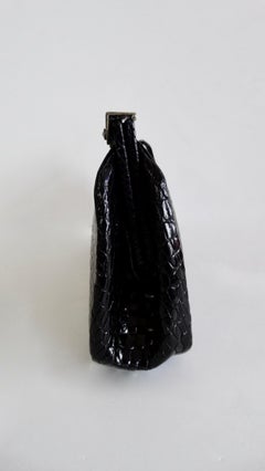 Paris Jacomo Kroko-Clutch aus der Mitte des 20. Jahrhunderts