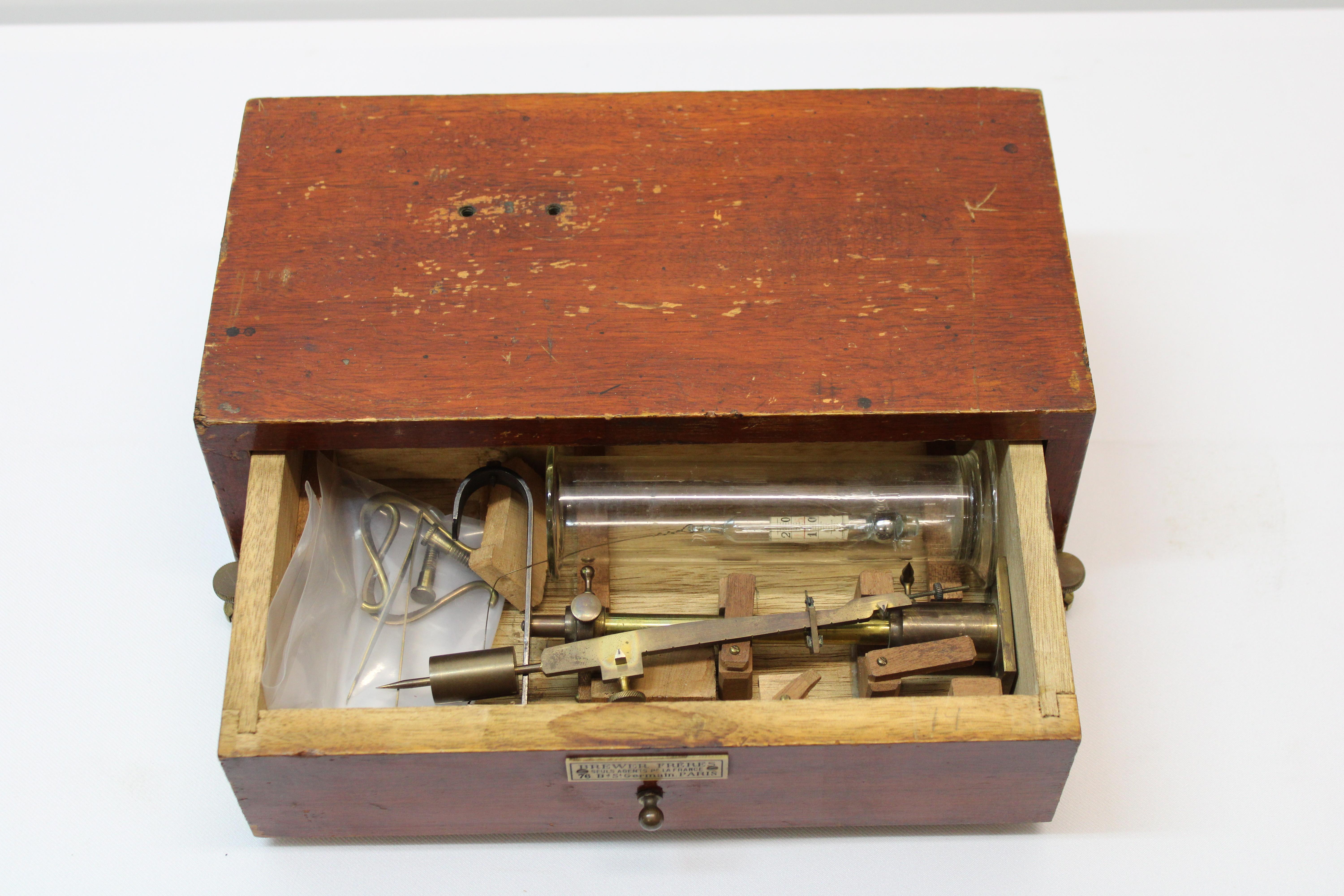 19th Century Paris Laboratory Instrument w/ Box For Sale
