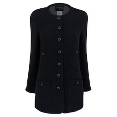 Paris / London Artifact Black Tweed Jacket 46 FR