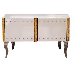 "Paris" Luxurious Cabinet in Murano Glass, hand made and hand engraved