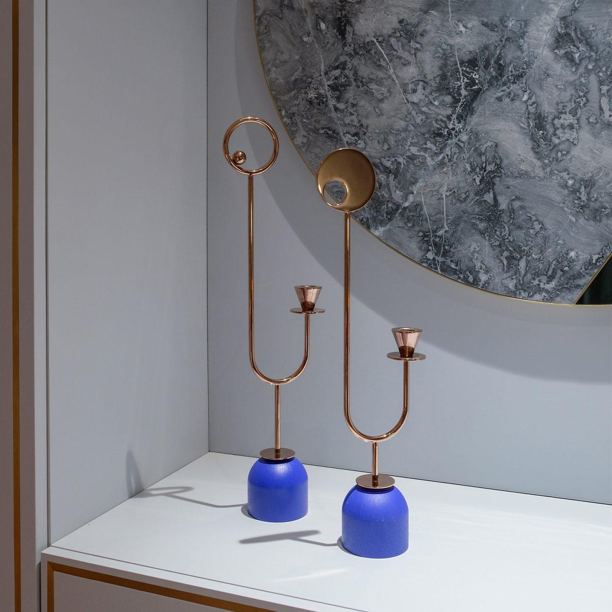 Plated Paris Memphis N°4 Candleholder by Thomas Dariel