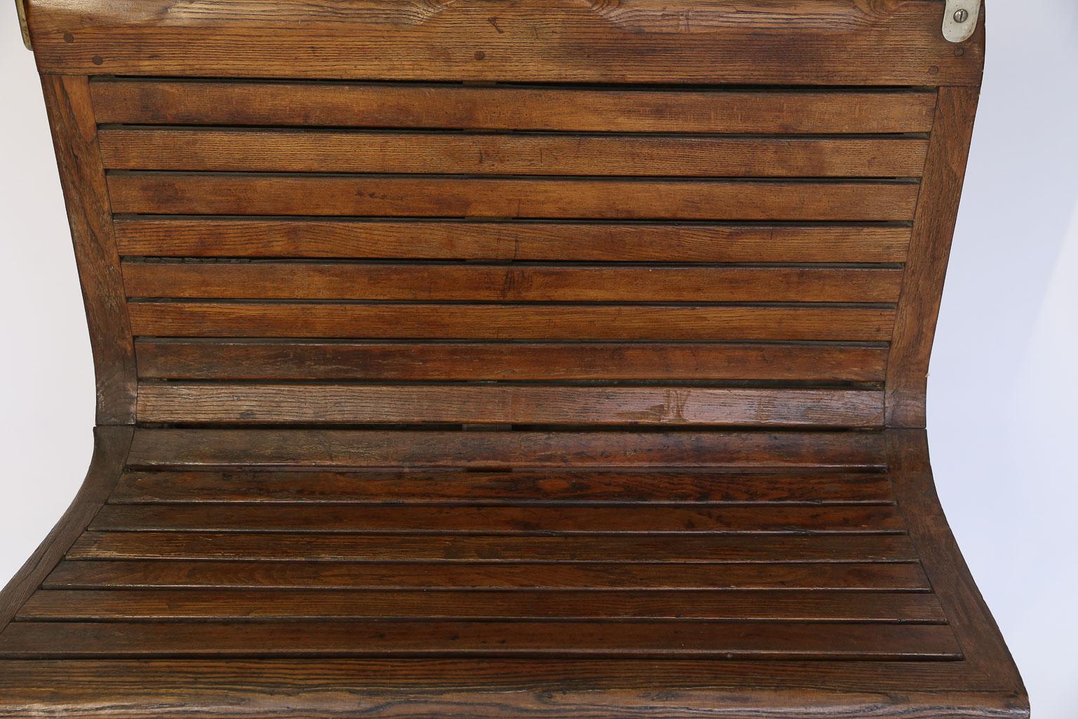 French Paris Metro Car Bench