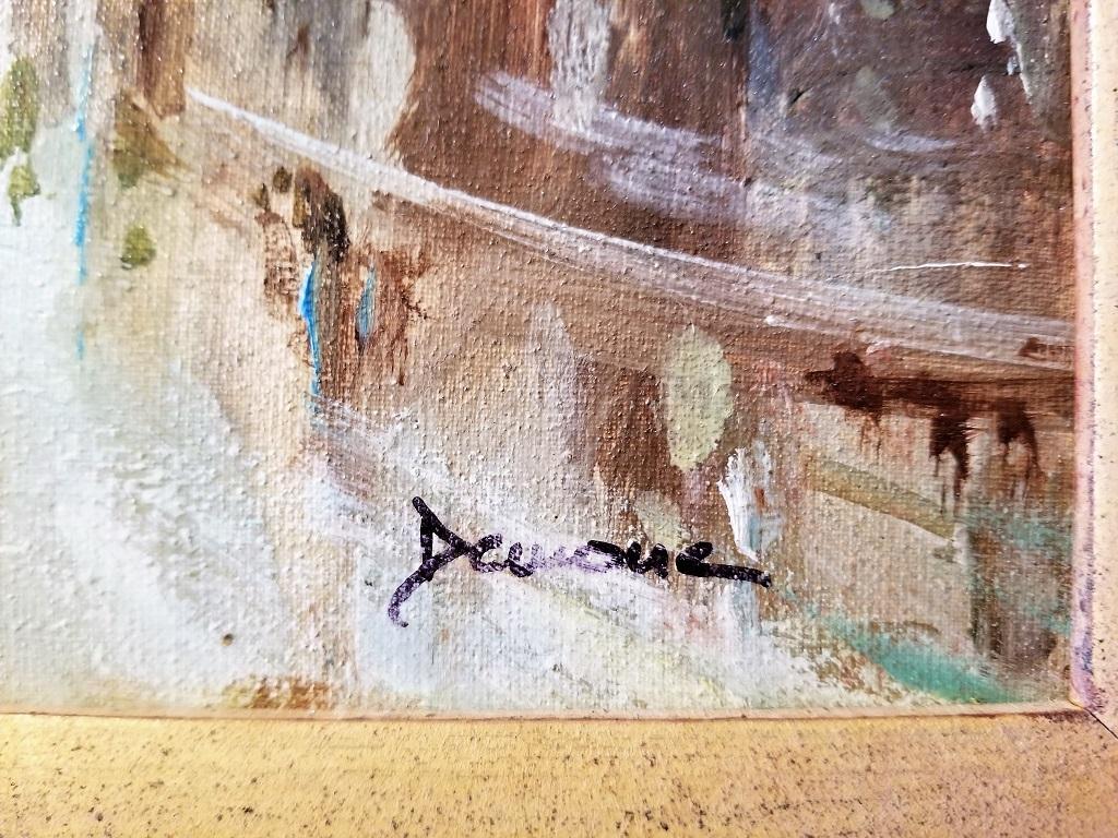 Expressionniste Paris Montmarte Huile sur toile par Demone