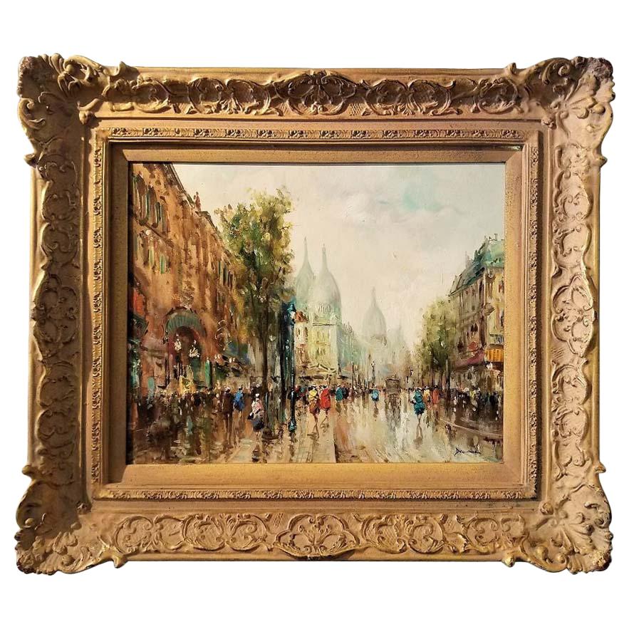 Paris Montmarte Oil on Canvas by Demone