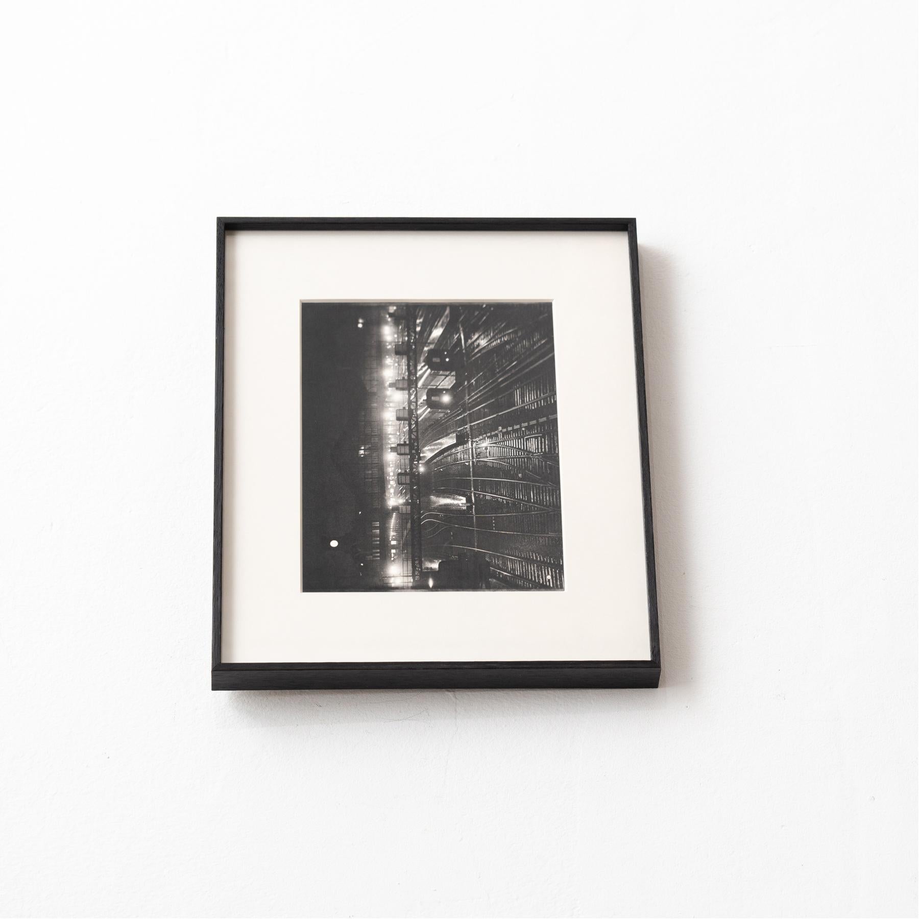 Mid-Century Modern Paris Nocturne: Brassai's Urban Portrait Framed Heliogravure, circa 1930 For Sale