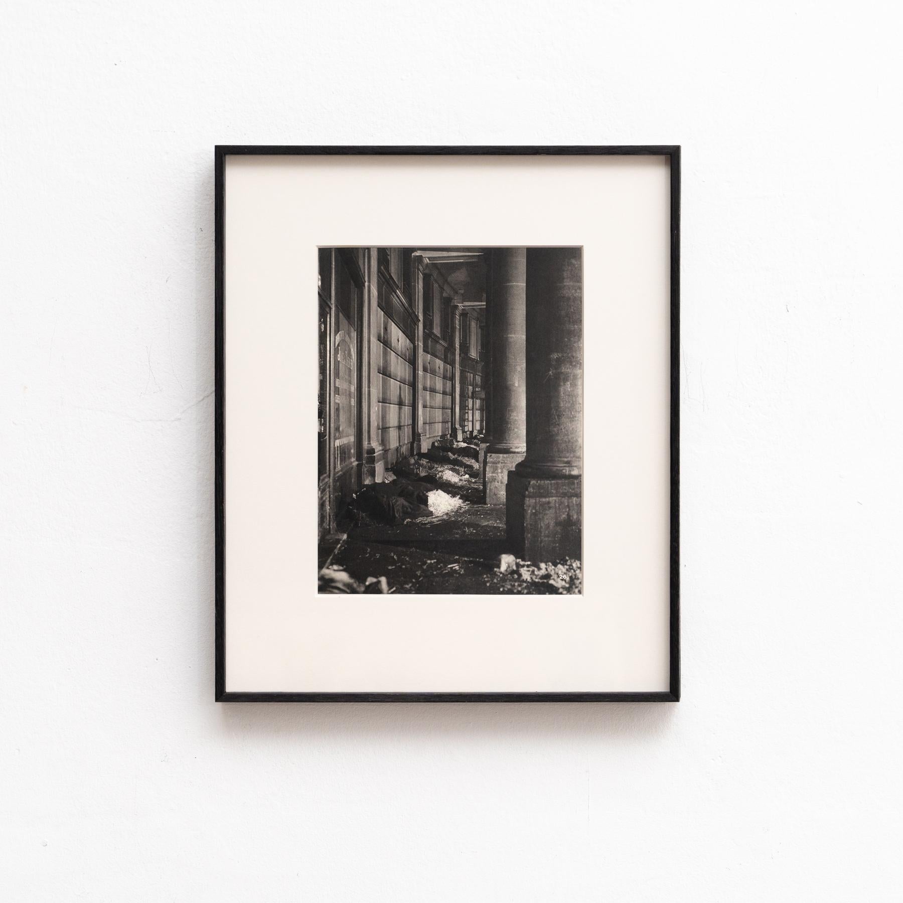 French Paris Nocturne: Brassai's Urban Portrait Framed Heliogravure, circa 1930 For Sale