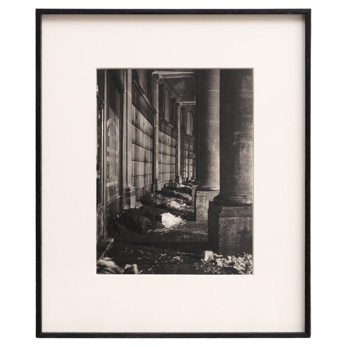 Paris Nocturne: Brassai's Urban Portrait Framed Heliogravure, circa 1930 For Sale