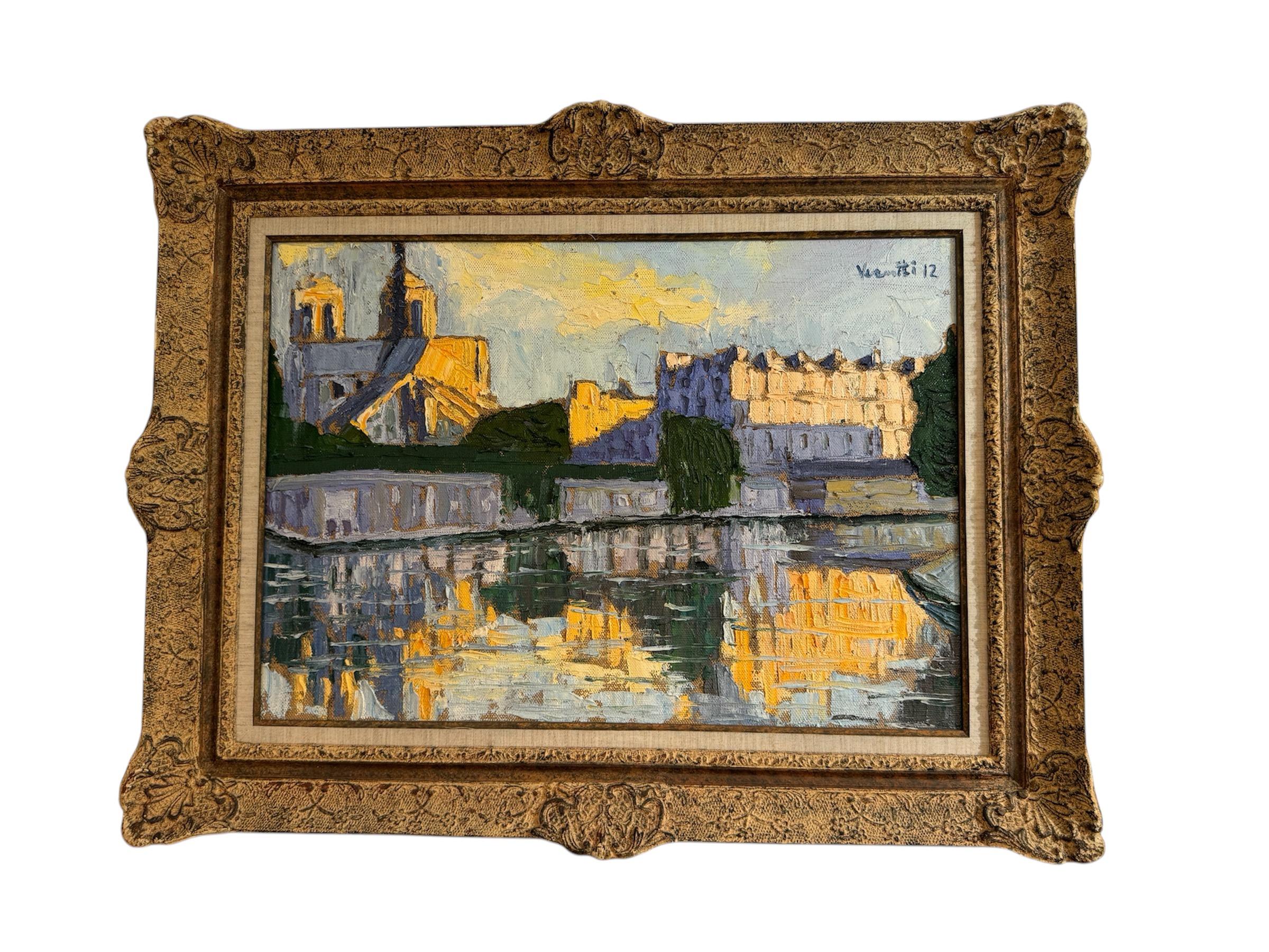 Salvatore VERNITI (1937) 
Parigi Notre Dame (2012)
Peinture
Huile/toile. Pièce unique
46 x 65 cm