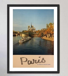 Affiche originale « Paris - Notre-Dame » de Philippe Fronval, 1955