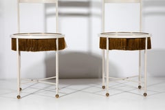 Paris of White Chairs with Fringes