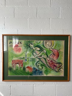 Paris Opera by Marc Chagall Vintage French Travel Poster 1964