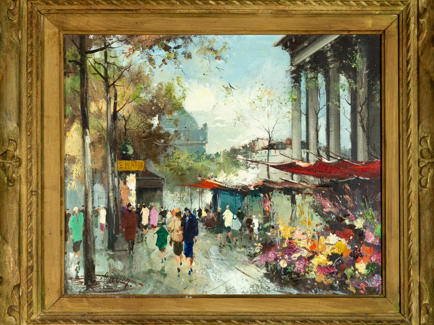 Paris Painting by François Claver, Post-Impressionist, 20th Century Aceitado en venta