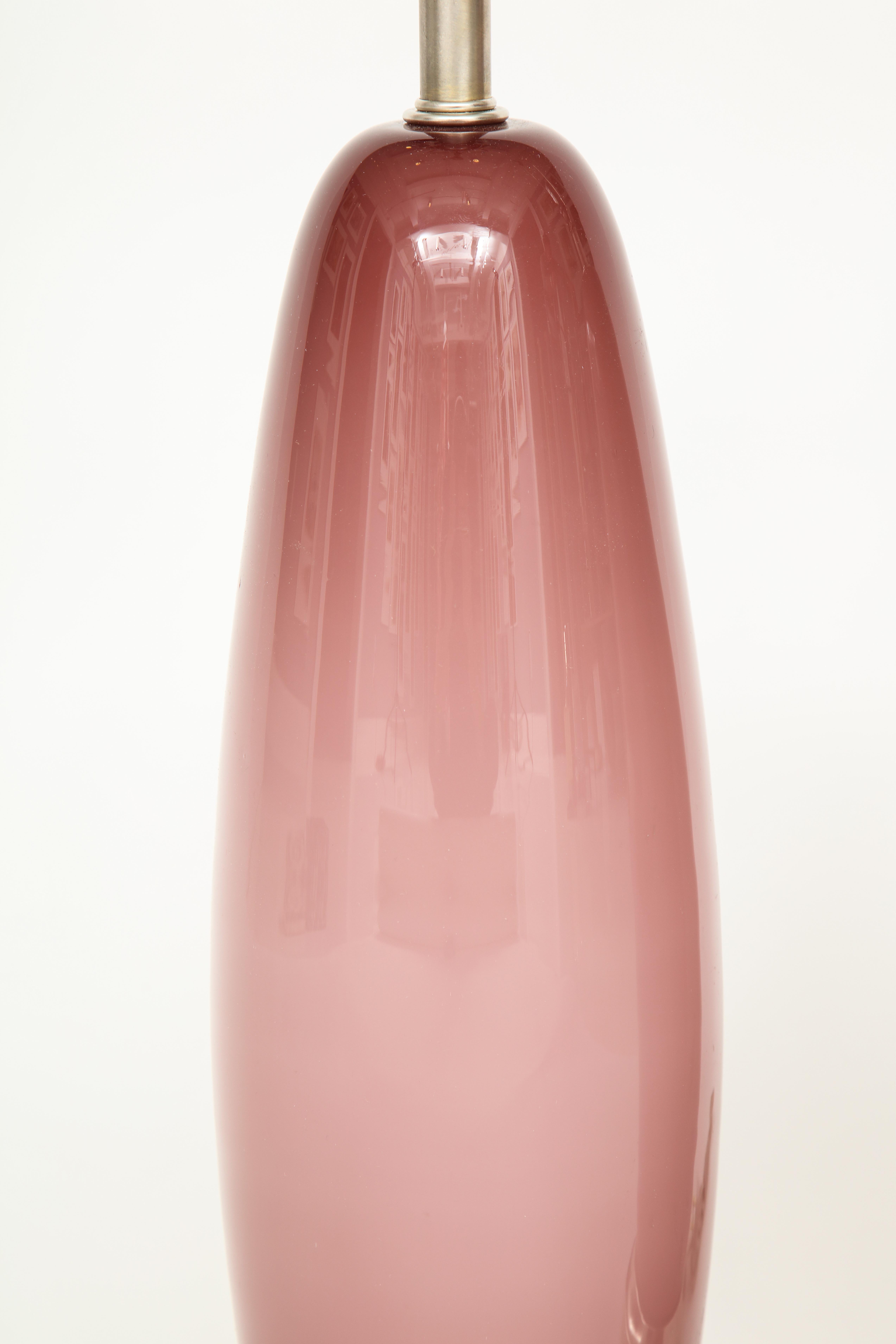 Paris Pink Murano Glass Lamps 2