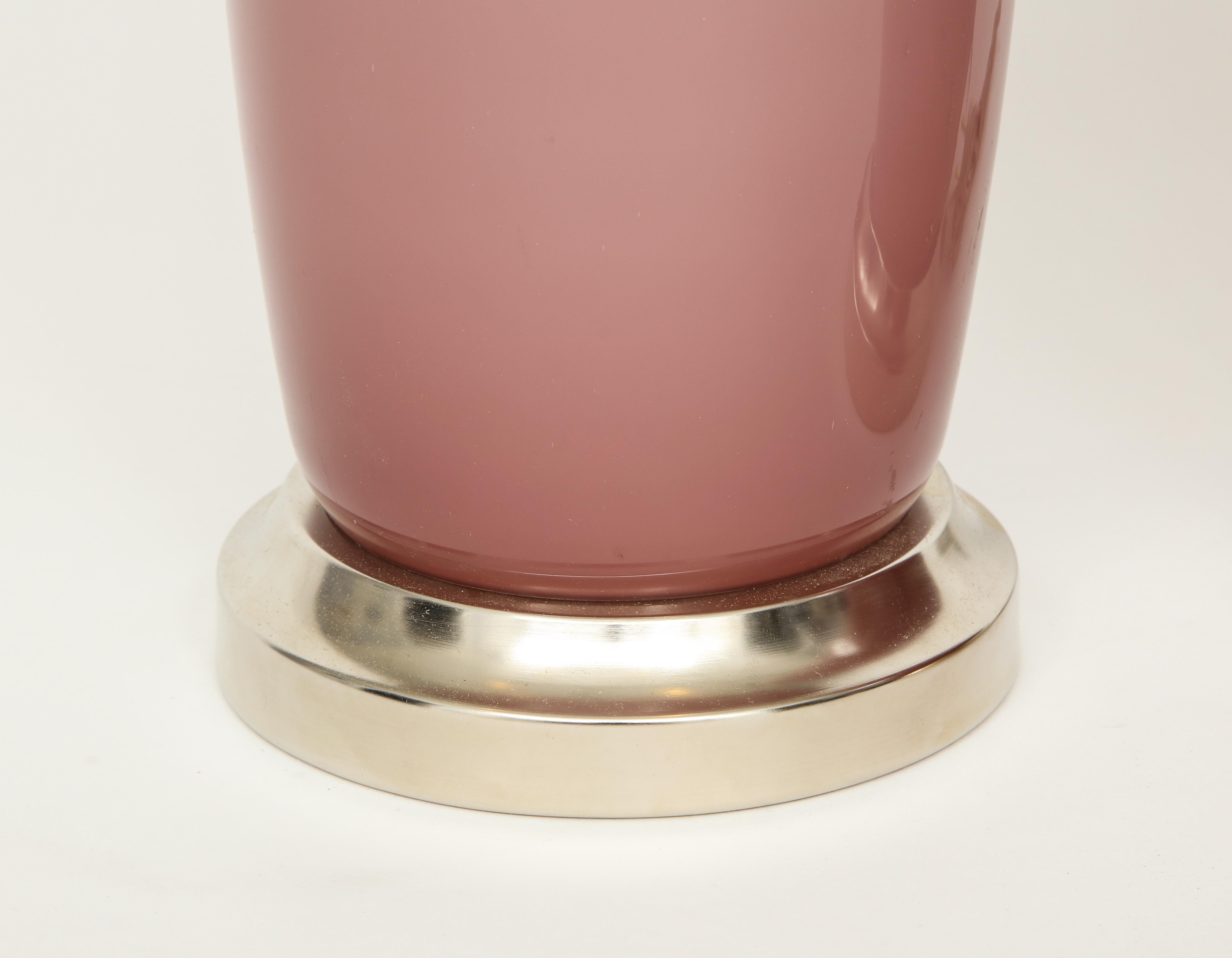 Paris Pink Murano Glass Lamps 3