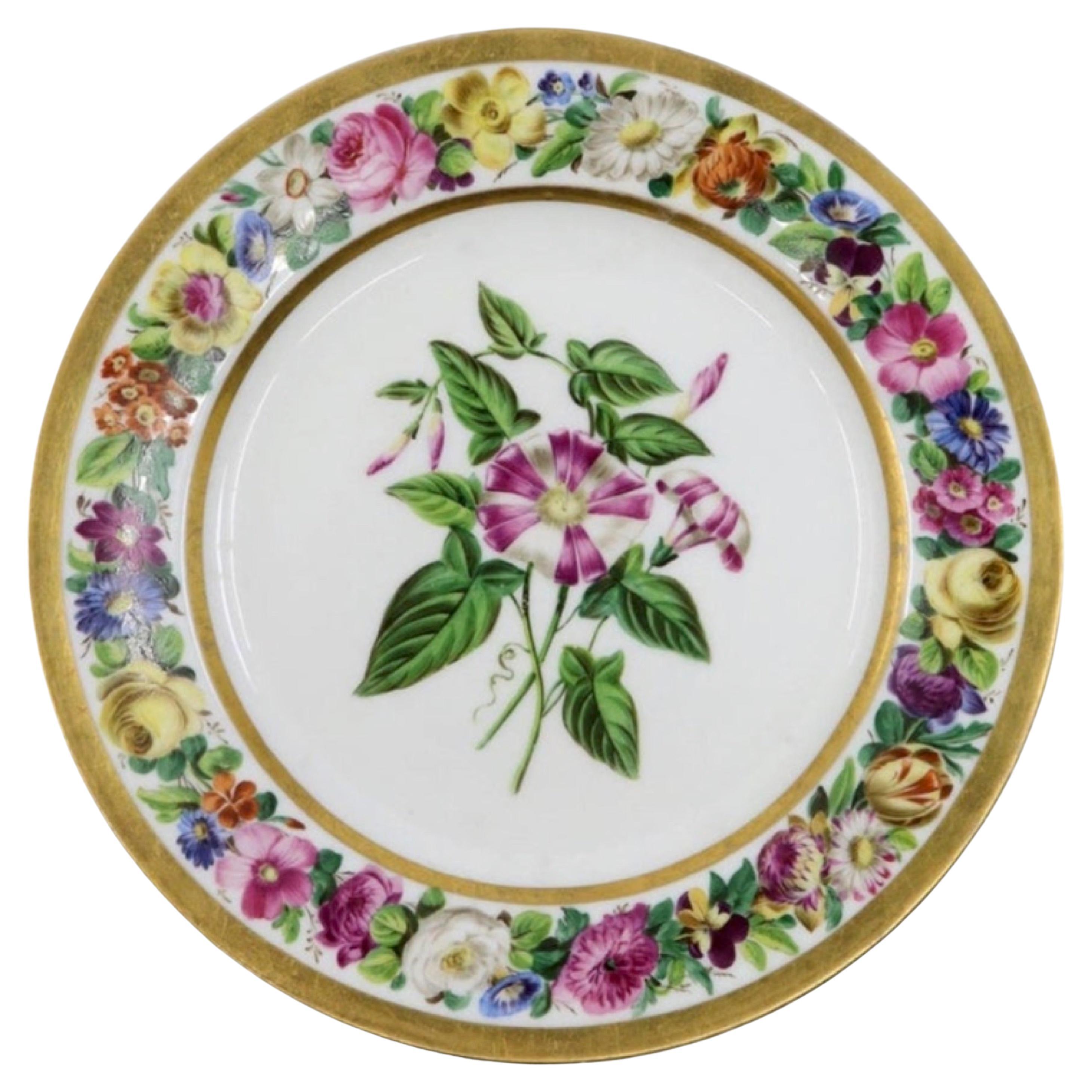 Paris Plate, 19th Century French Porcelain For Sale