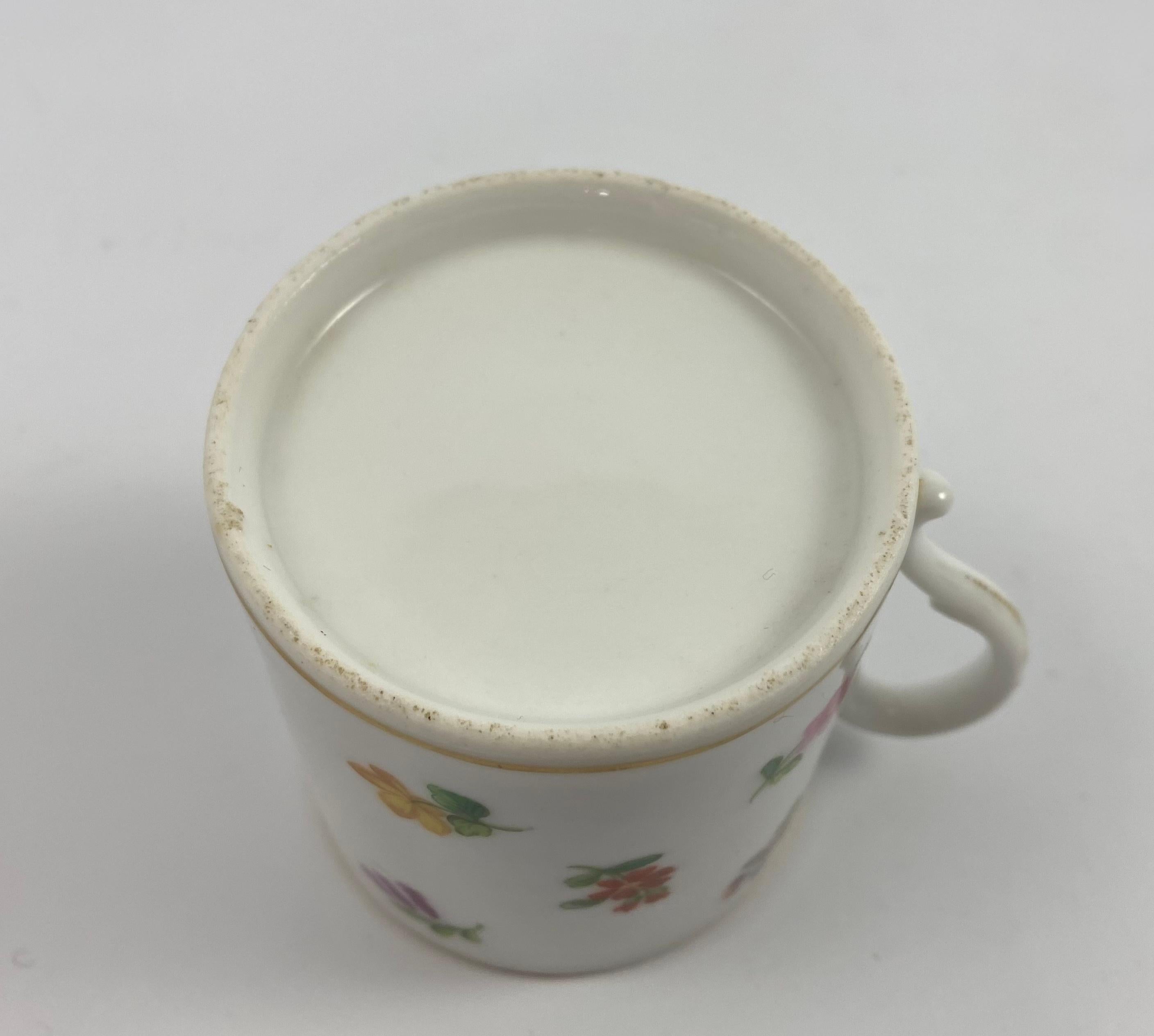 Paris Porcelain Coffee Can and Saucer, C. 1830 4