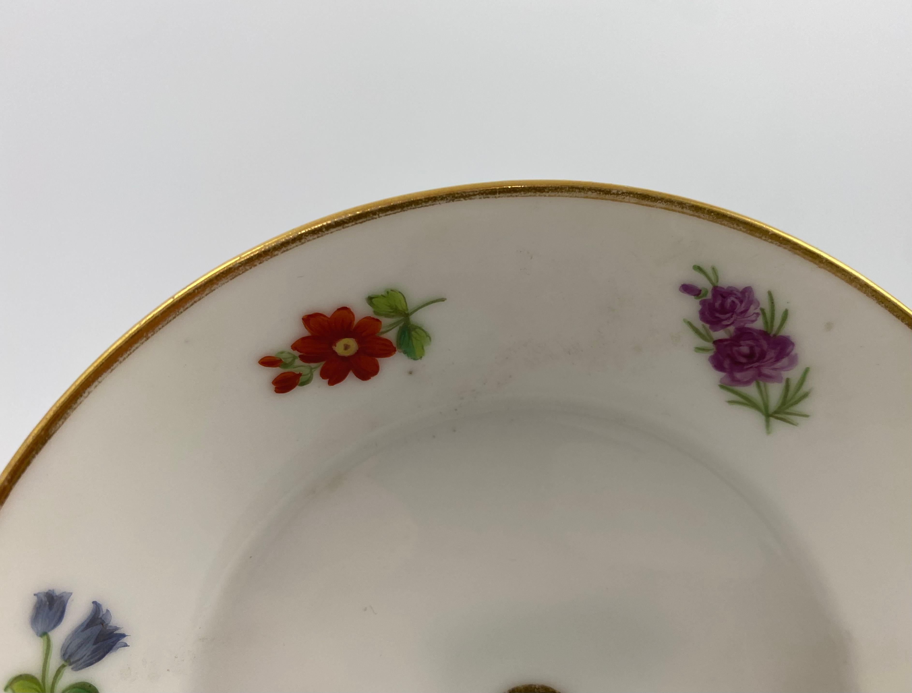 French Paris Porcelain Coffee Can and Saucer, C. 1830