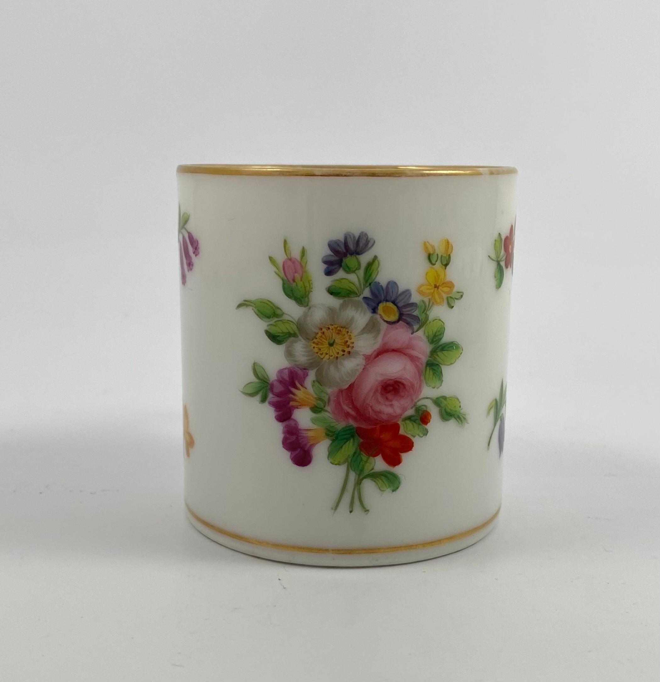 Paris Porcelain Coffee Can and Saucer, C. 1830 In Excellent Condition In Gargrave, North Yorkshire