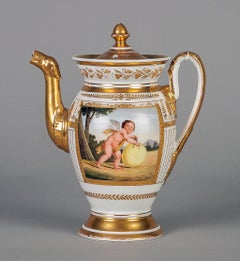 Paris Porcelain Coffee Pot, circa 1810