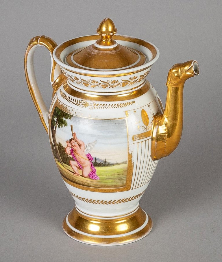 Paris Porcelain Coffee Pot, circa 1810 For Sale at 1stDibs