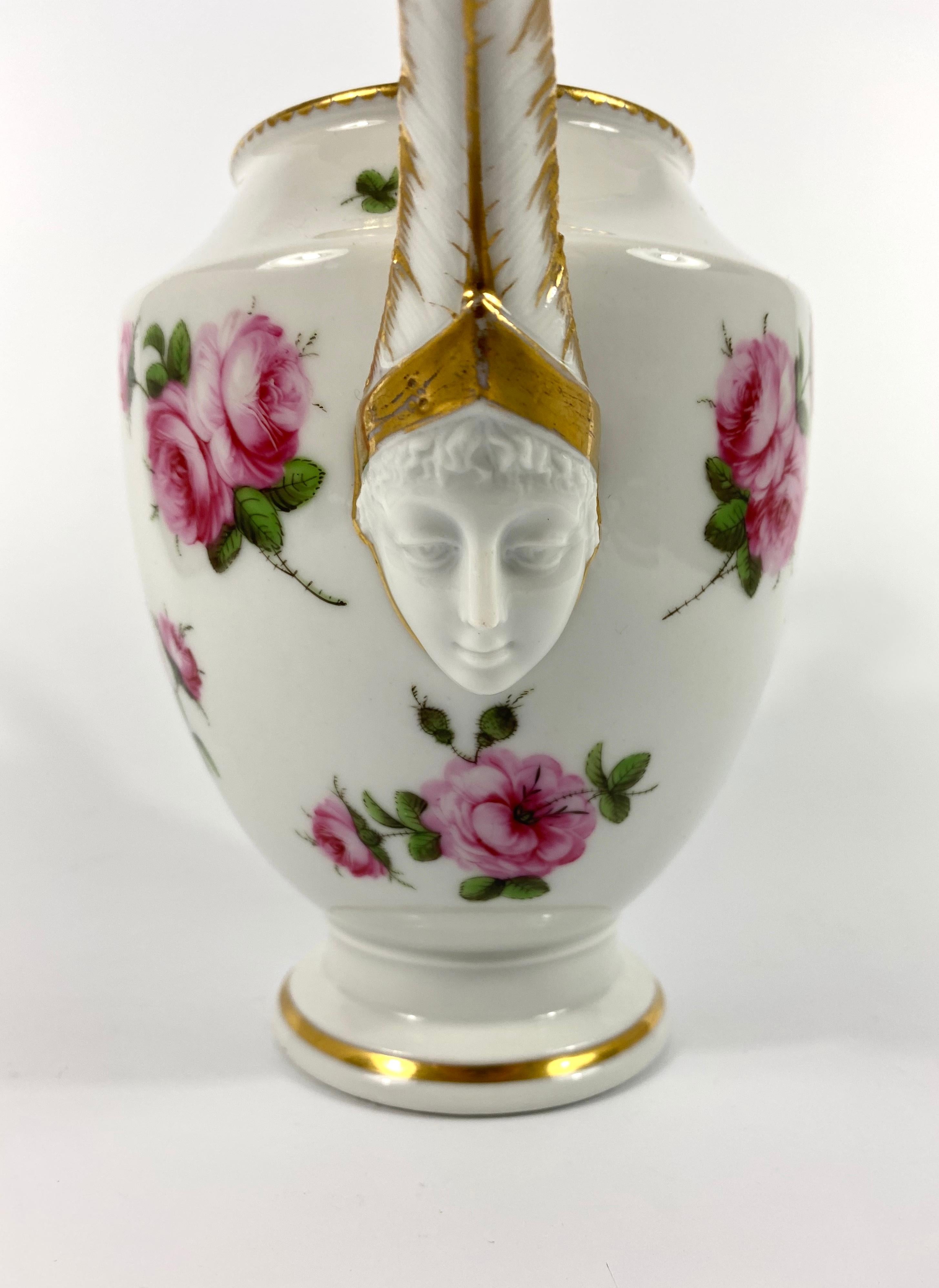 Paris Porcelain Coffee Pot, Roses, circa 1820 3