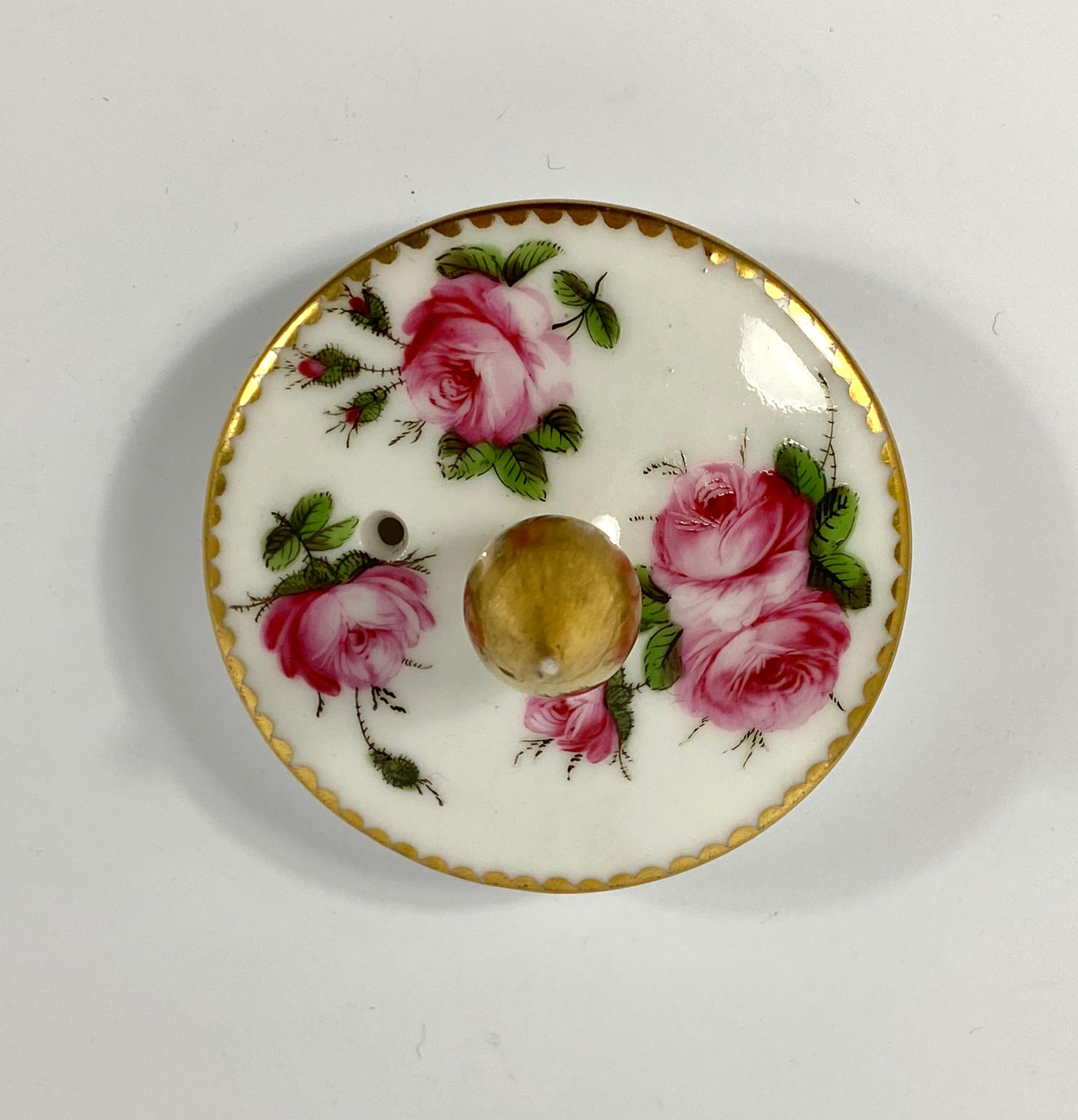 Paris Porcelain Coffee Pot, Roses, circa 1820 4